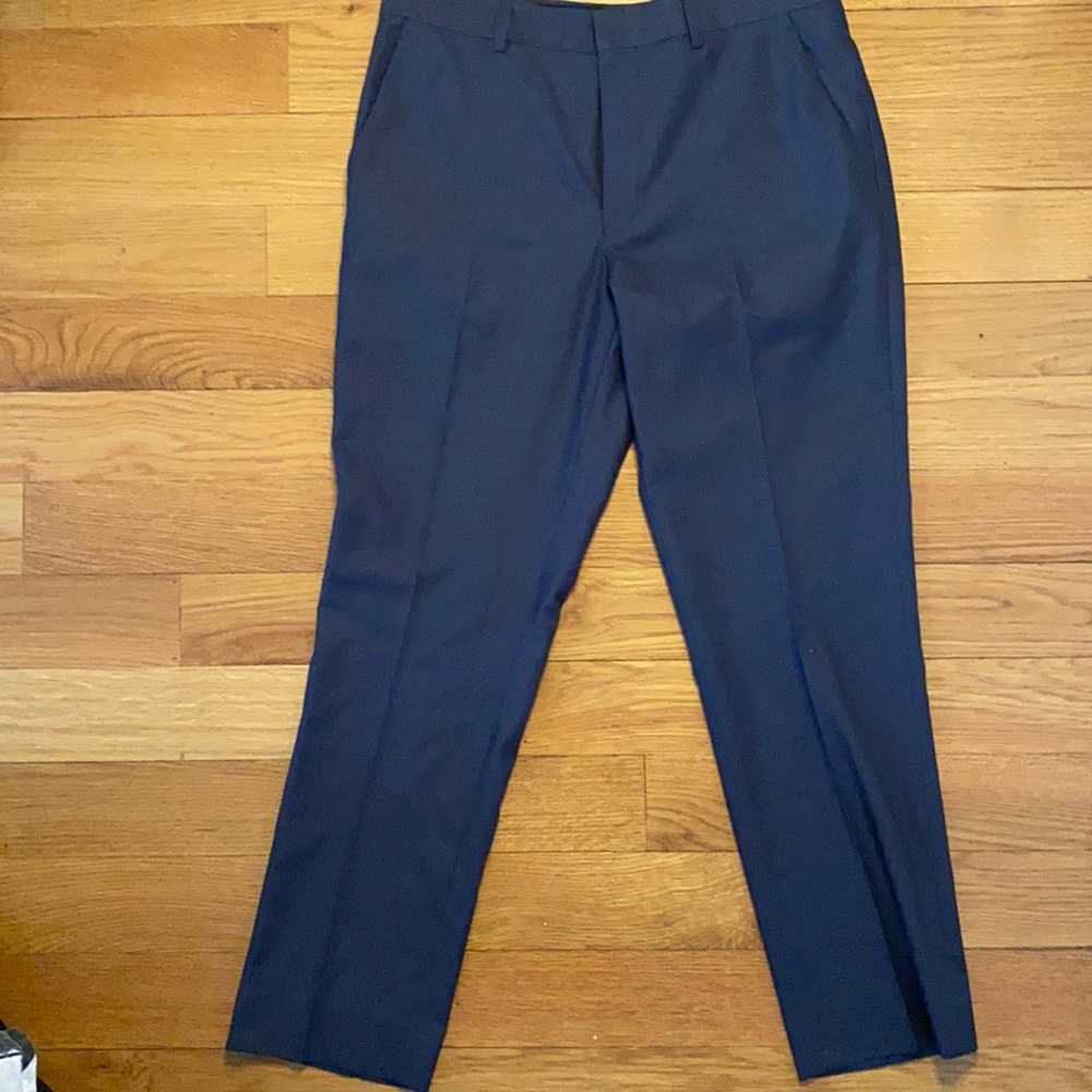 ASOS navy suit trousers